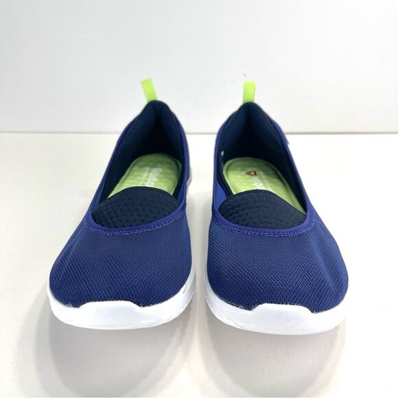 Reebok Memory Tech Massage Sneakers/Flats Size 8.5 Nave Blue Fabric Walking Shoe - Picture 9 of 15
